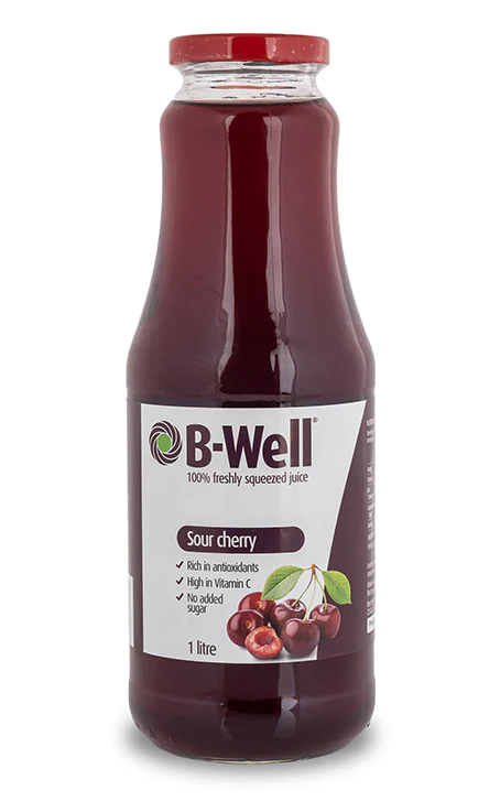 B-Well - Juice - Sour Cherry 100% Freshly Squeezed No Added Sugar 8 x ...
