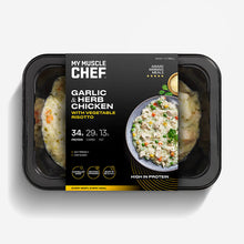 Load image into Gallery viewer, My Muscle Chef - Garlic & Herb Chicken With Vegetable Risotto