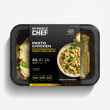 Load image into Gallery viewer, My Muscle Chef - Pesto Chicken With Penne Pasta & Green Vegetables
