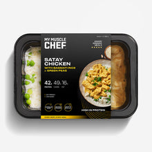 Load image into Gallery viewer, My Muscle Chef - Satay Chicken with Basmati Rice & Green Peas