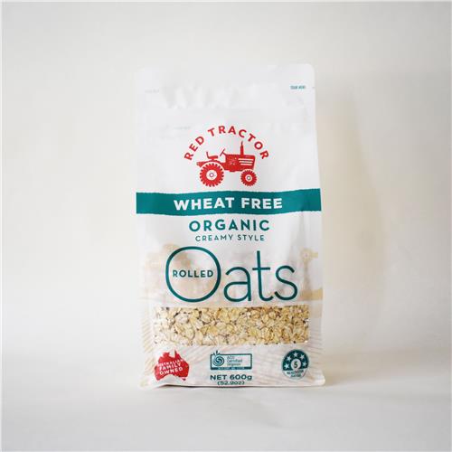 Red Tractor Oats & Granola Wheat Free Organic Rolled Oats 4 x 600g Ding Oh Dong