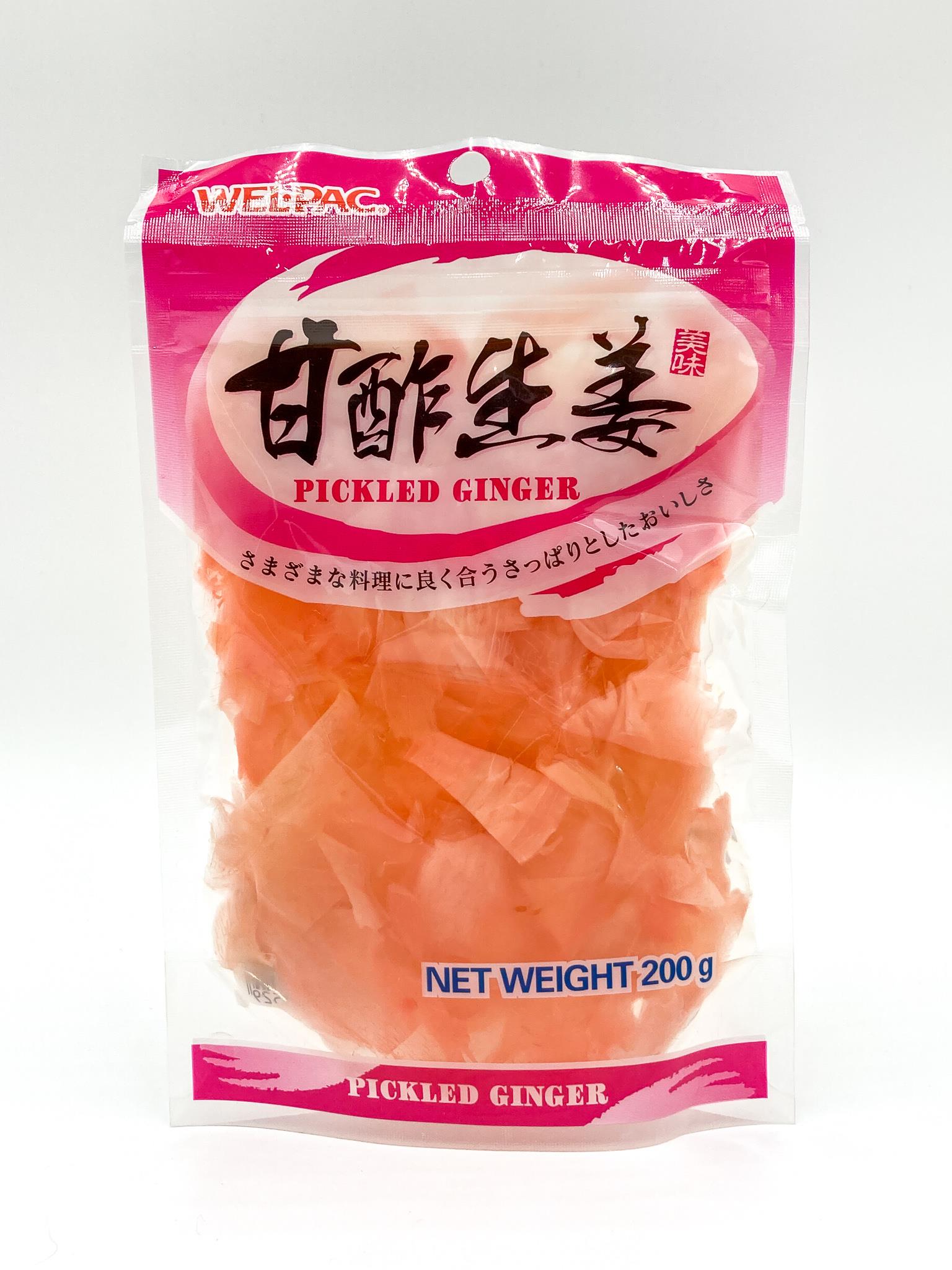 Wel Pac Japanese Pickle Pink Ginger 3 x 200g Ding Oh Dong