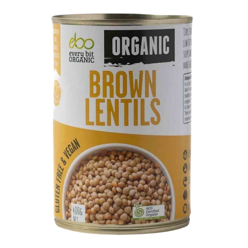 Every Bit Organic - Pantry - Organic Brown Lentils - 12 x 400g