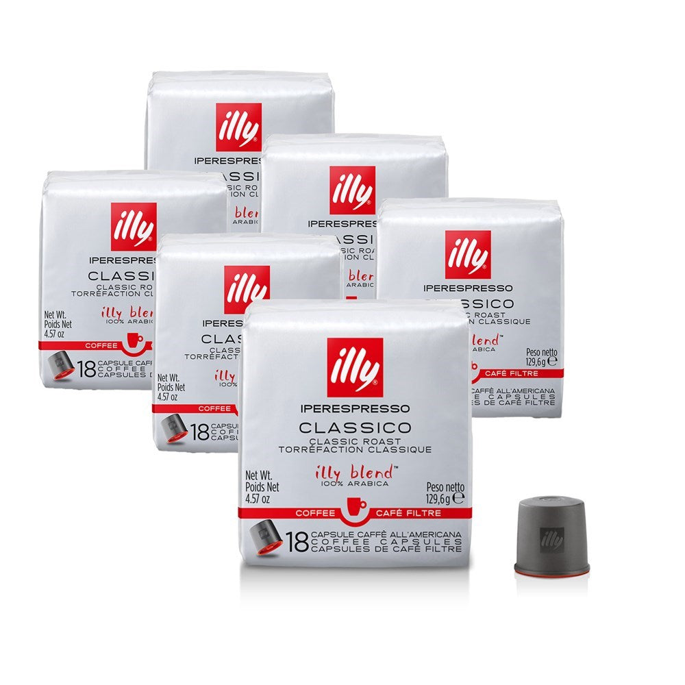 Illy - Coffee Capsule - Caffe All Americana - 18 x 6x130g