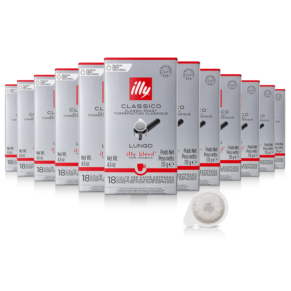 Illy - Coffee Pods - Lungo - 12 x 18pc