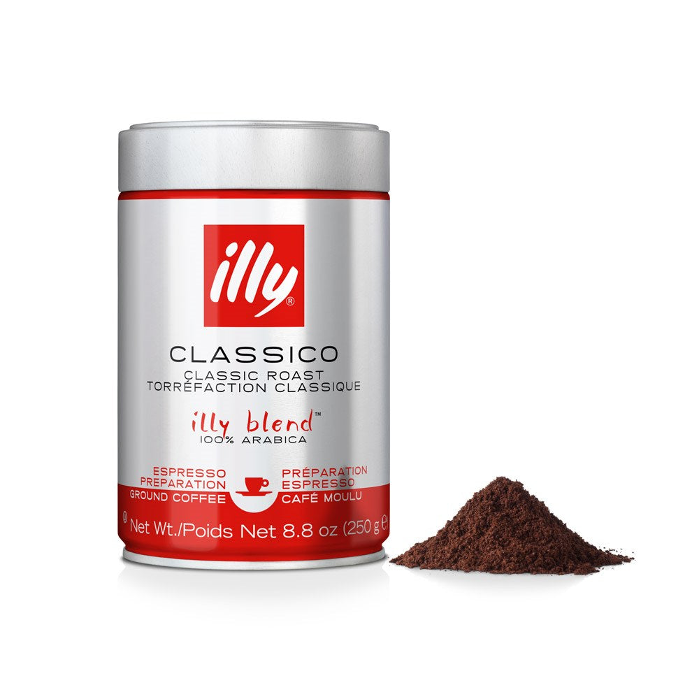 Illy - Ground Coffee - Classico - 6 x 250g