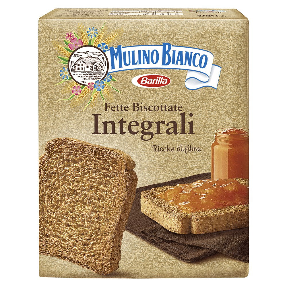 Mulino Bianco - Italian Biscuit - Fette Biscottate Integralia - 32 x 315g