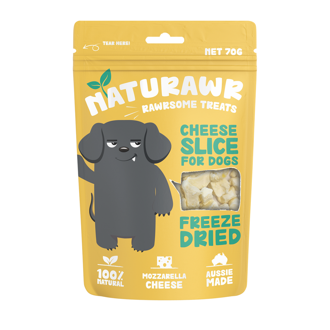 Naturawr - Dogs - Pet Treats - Cheese Slice 10 x 70g