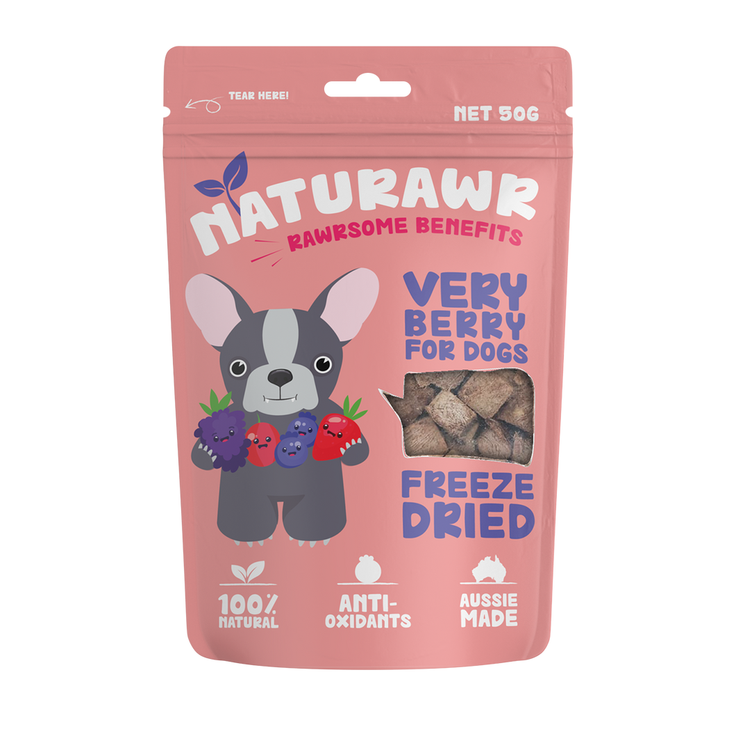 Naturawr - Dogs - Pet Treats - Very Berry 10 x 50g
