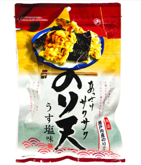Noriten Usushio - Japanese Snacks - Lightly Salted Tempura Seaweed - 10 x 70g