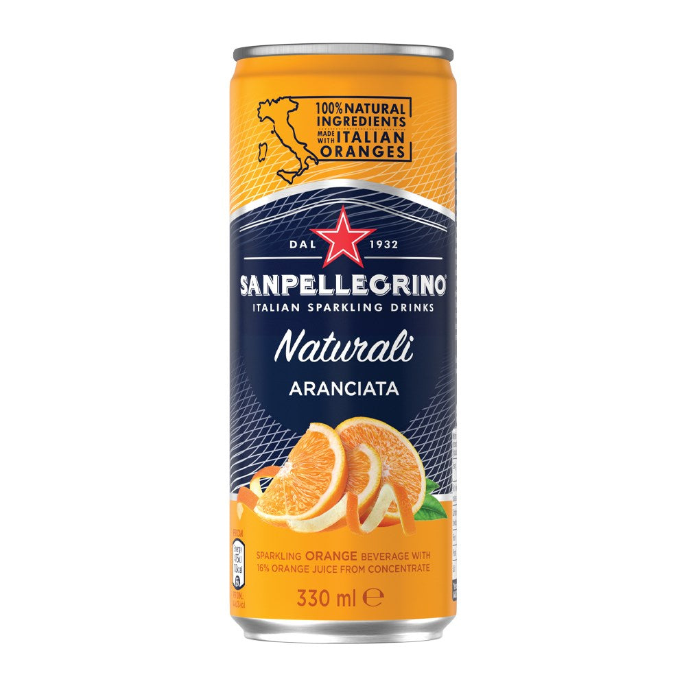 San Pellegrino - Beverages Cans - Aranciata - 24 x 330ml Cans