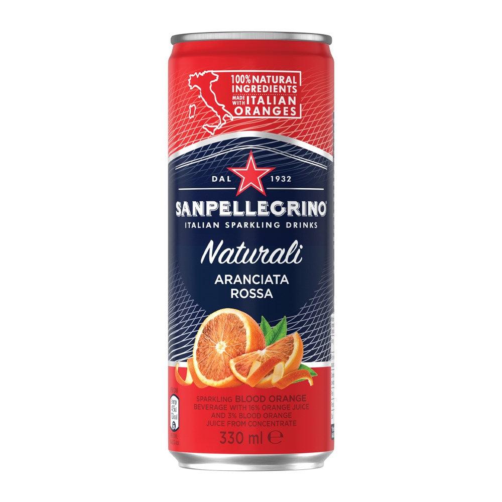 San Pellegrino - Beverages Cans - Aranciata Rossa - 24 x 330ml Cans