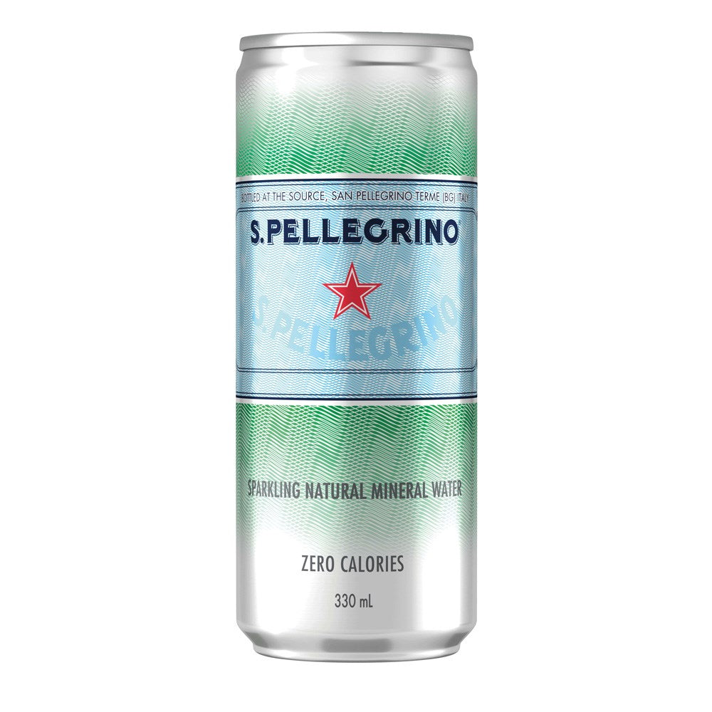 San Pellegrino - Beverages Cans - Sparkling Mineral Water - 24 x 330ml Cans