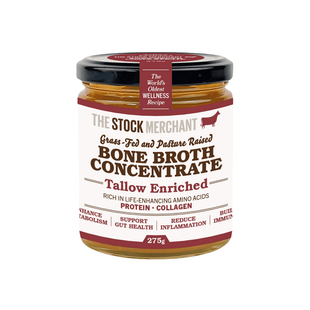The Stock Merchant - Concentrated Bone Broth - Tallow Enriched - 12 x 275g