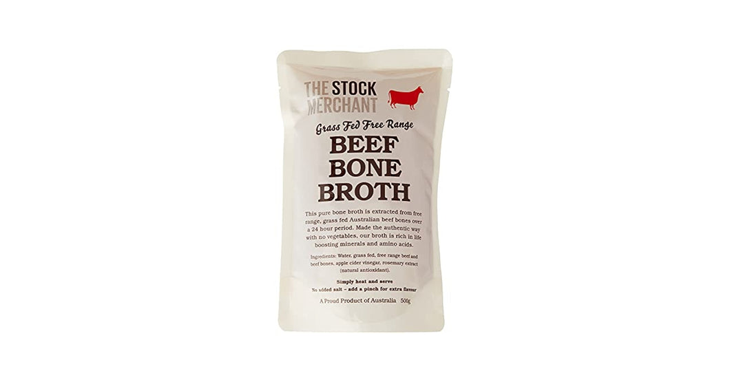 The Stock Merchant - Grass Fed - Bone Broth - Beef - 16 x 500g