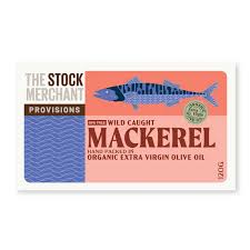 The Stock Merchant - Wild - Extra Virgin Olive Oil - Mackerel - 36 x 120g