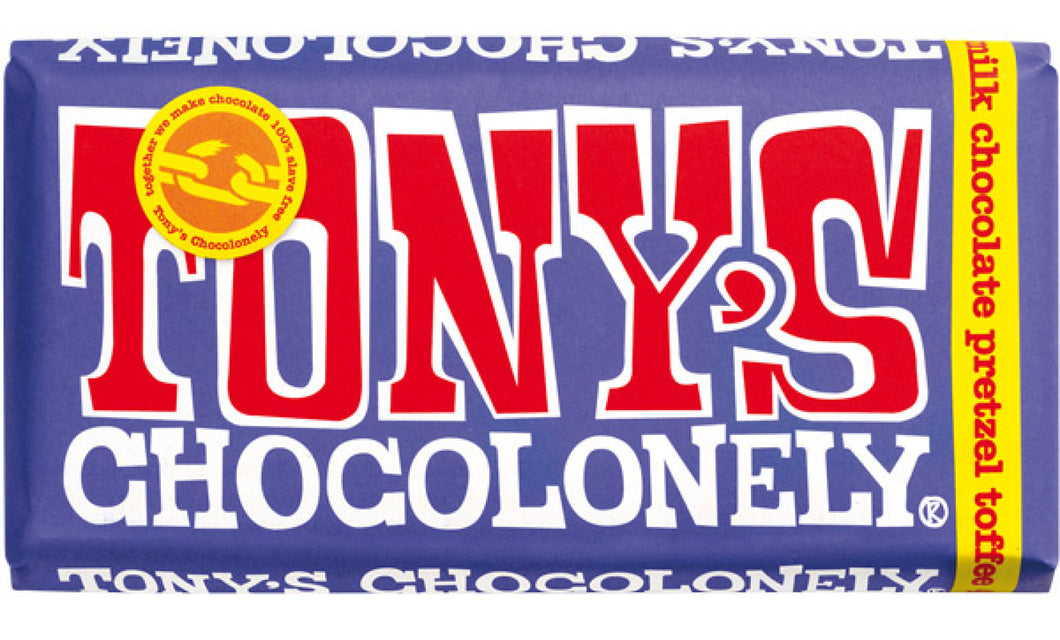 Tony's Chocolonely - Chocolate - Dark Milk Pretzel Toffee - 15 x 180g
