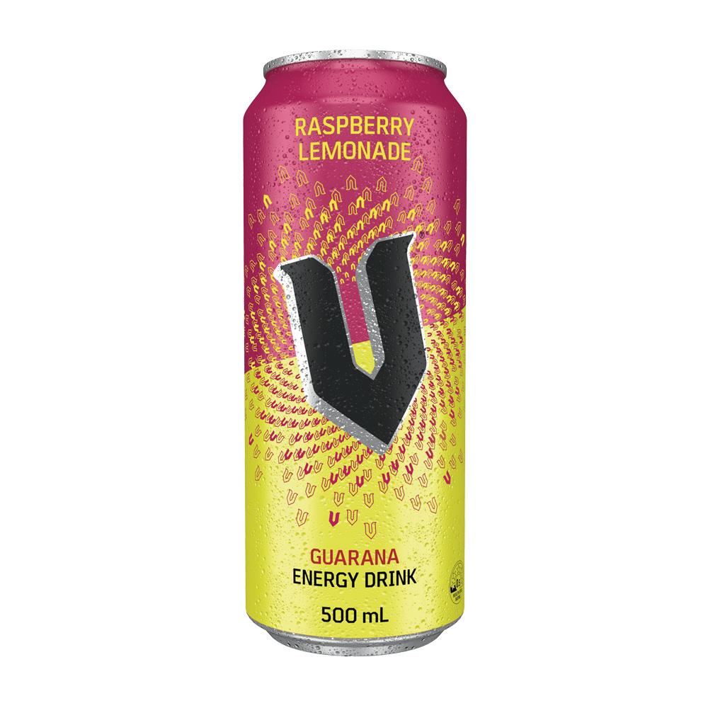 V - Energy Drink - Raspberry Lemonade - 24 x 500ml