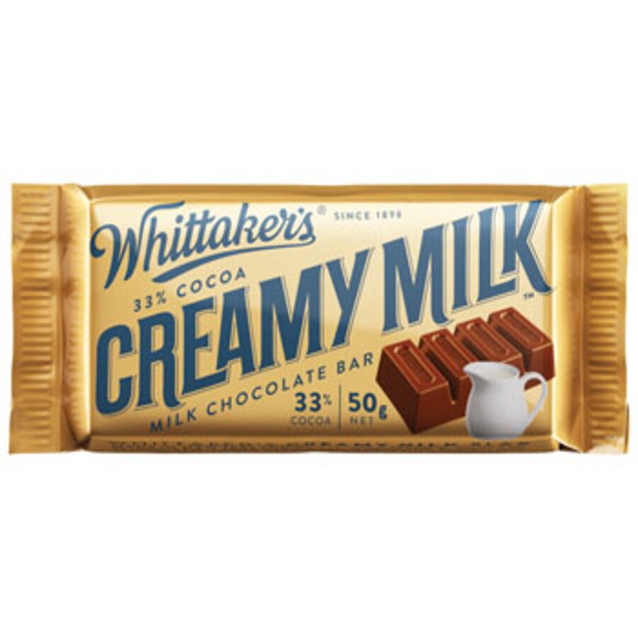 Whittaker's - Chocolate Slabs - Creamy Slab 50 x 50g