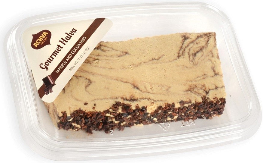 Achva - Gourmet Halva - Dried Marble & Cacao Nibs 16 x 200g