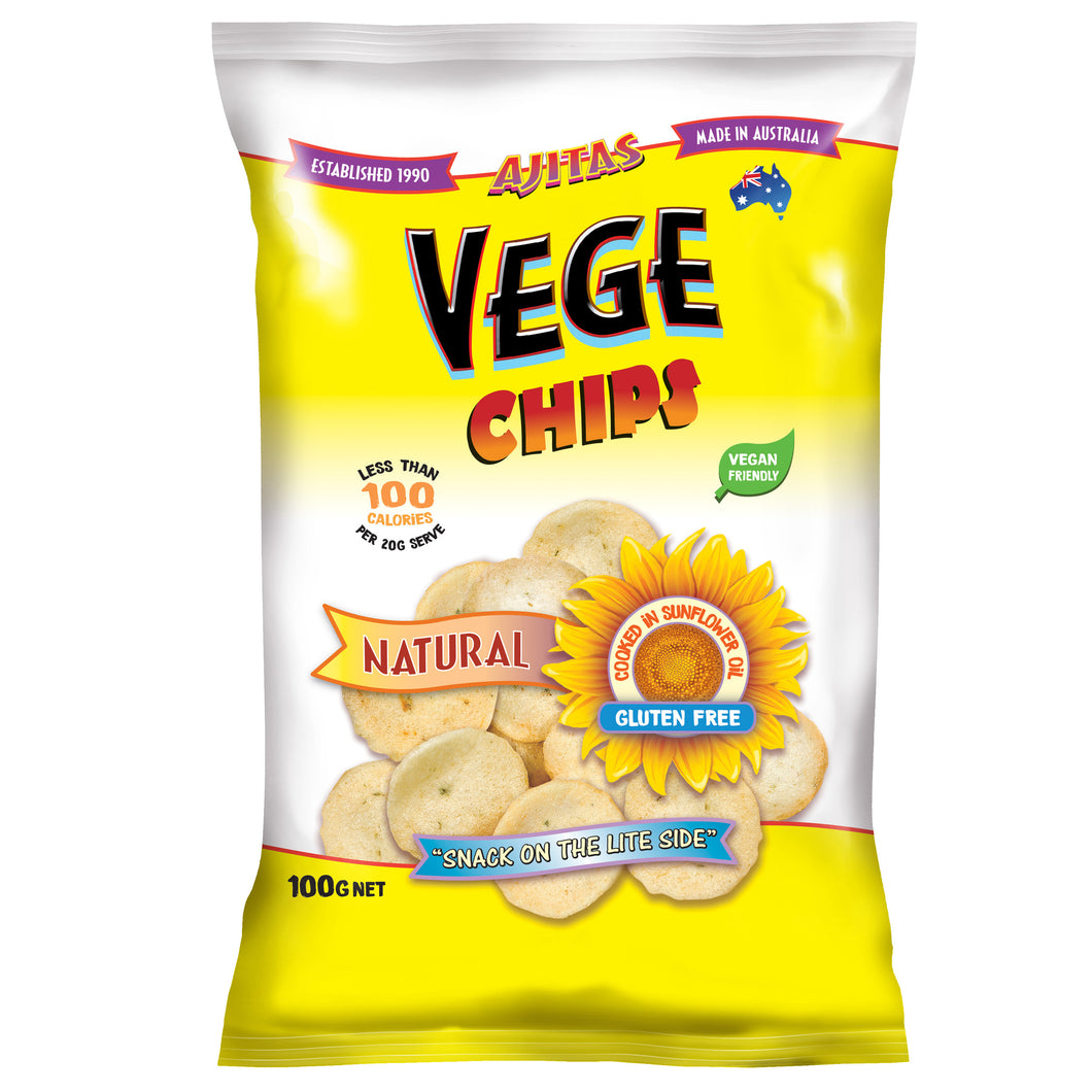 Ajitas - Vege Chips Natural GF, K, Vegan 6 x 100g