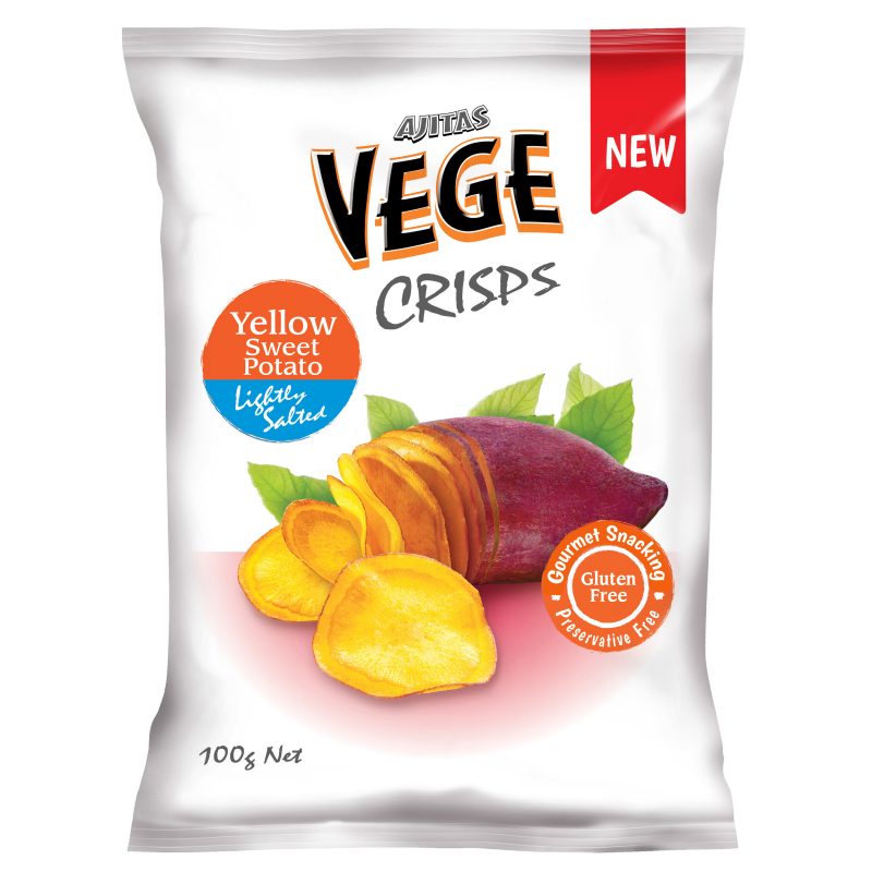 Ajitas - Vege Deli Crisp Yellow Sweet Potato GF, V, No GMO 5 x 100g