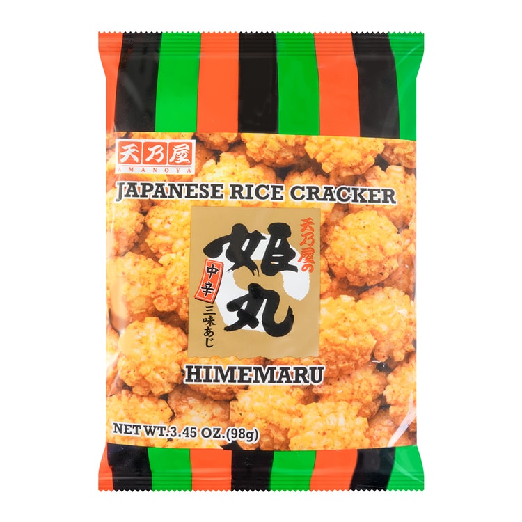 Amanoya - Japanese Snacks - Rice Cracker Spicy - 10 x 98g