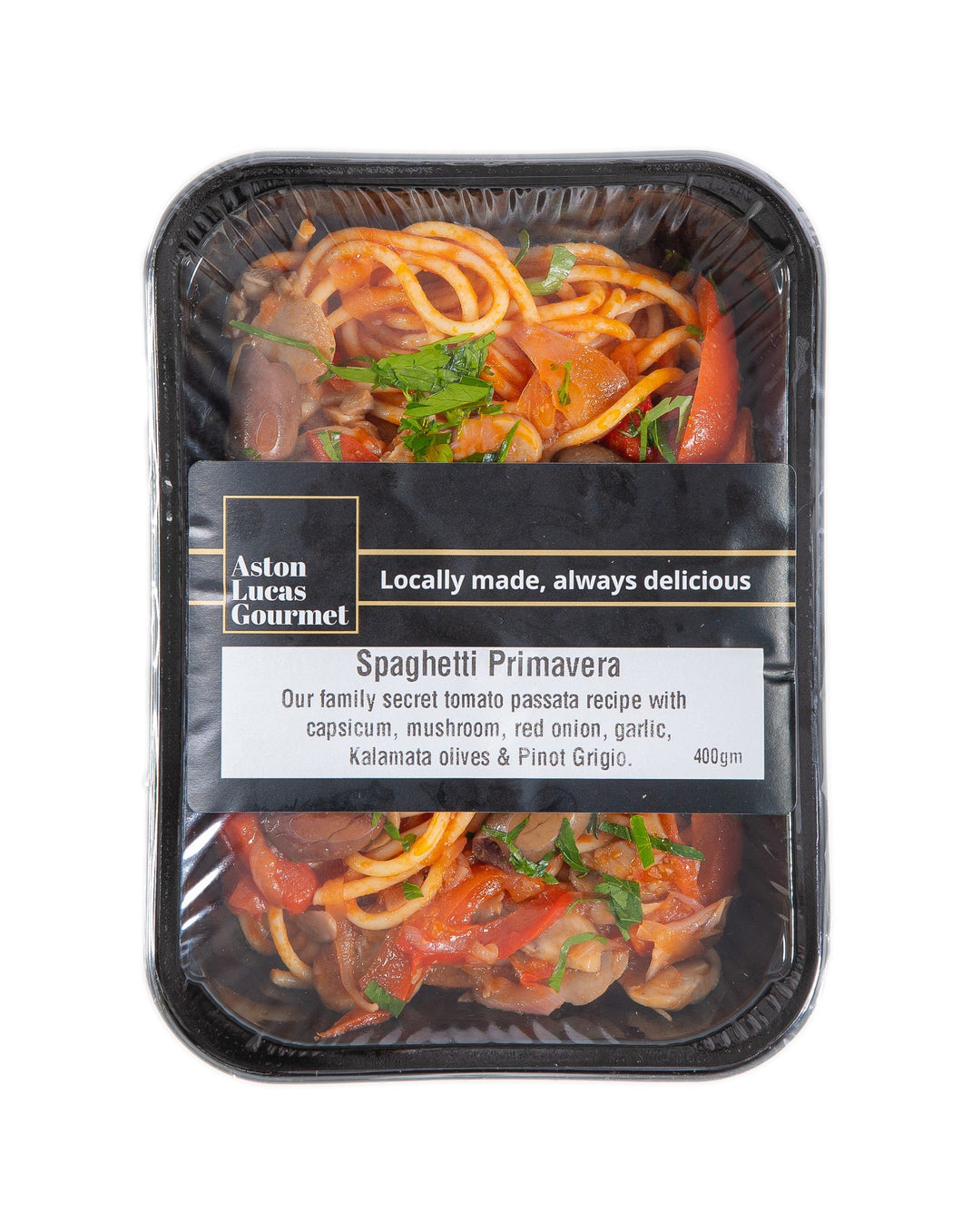 Aston Lucas Gourmet - Spaghetti Primavera 400g x 6