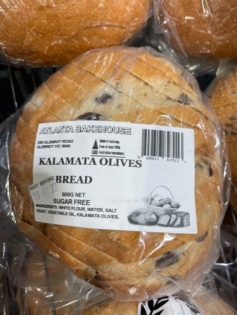 Atlanta Bakehouse - Kalamata Olives Bread x 6