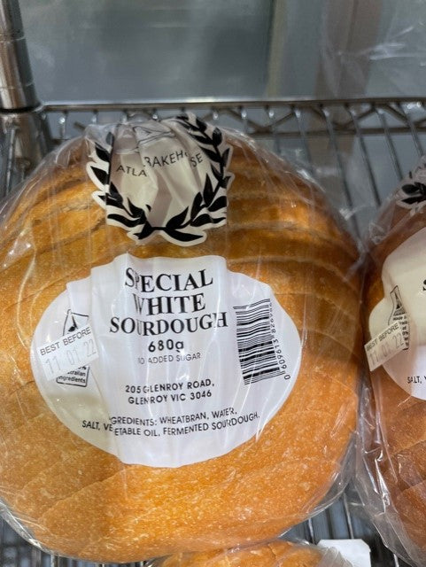 Atlanta Bakehouse - Special White Sourdough Round x 6