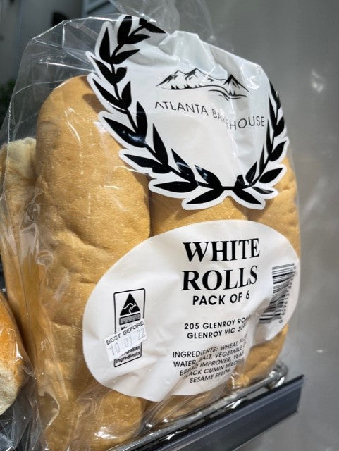 Atlanta Bakehouse - White Rolls 6pk (Hotdog) x 6