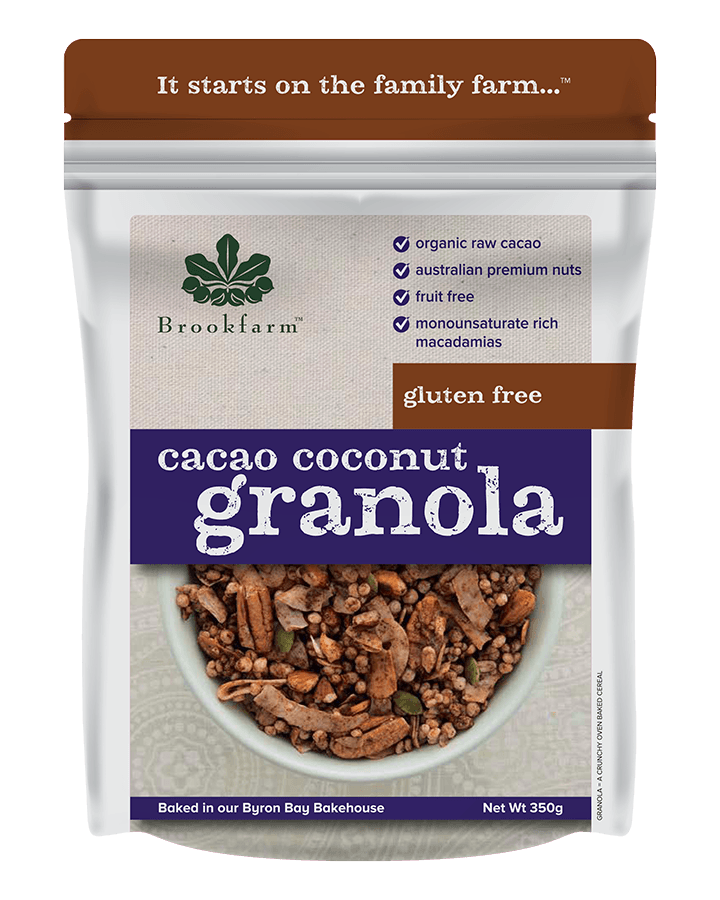 Brookfarm - Gluten Free Cacao & Coconut Granola 6 x 350g