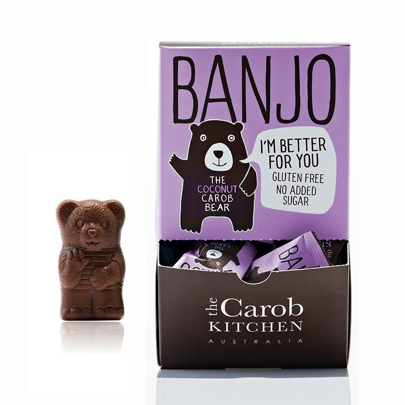 The Carob Kitchen - Banjo the Carob Bear - Coconut Bear 50 x 15g