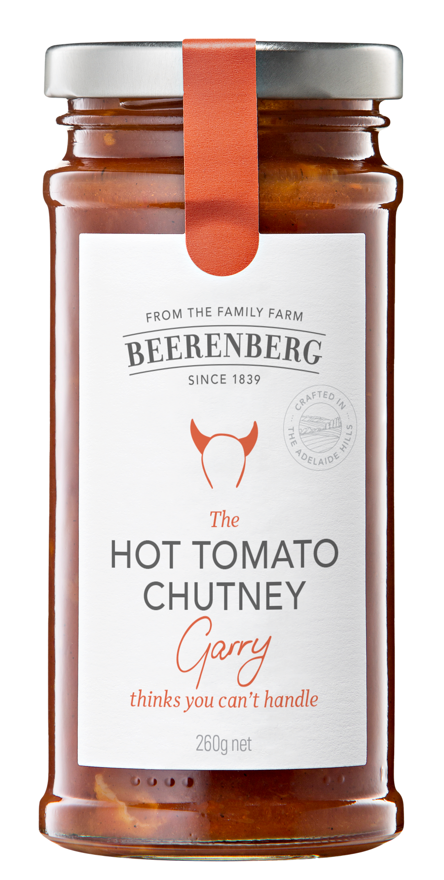 Beerenberg - Chutney - Hot Tomato 8 x 260g