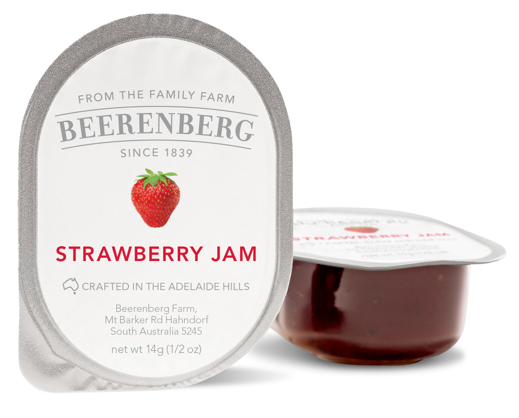 Beerenberg - Jam Mini Tubs - Strawberry 6 x 48 mini's x 14g