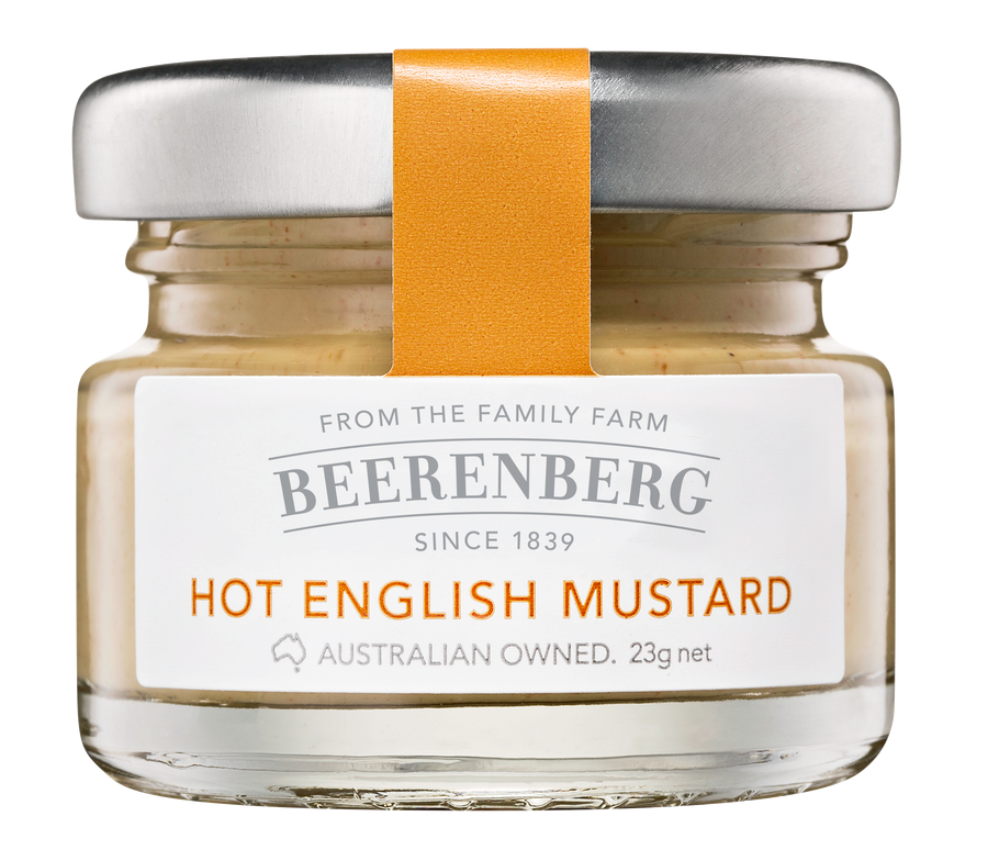 Beerenberg - Mustard Mini Glass - Hot English 60 Mini's x 23g