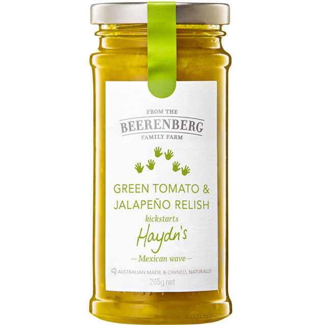 Beerenberg - Relish - Green Tomato & Jalapeno 8 x 265g