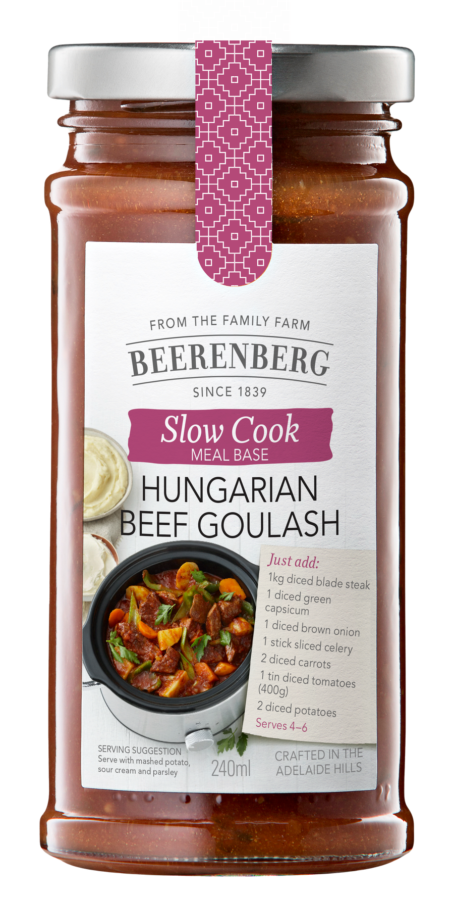 Beerenberg - Slow Cook Sauce - Hungarian Beef Goulash 8 x 240ml