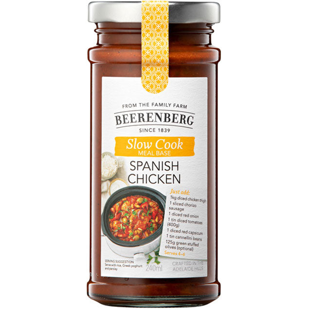 Beerenberg - Slow Cook Sauce - Spanish Chicken 8 x 240ml