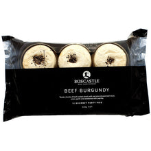 Load image into Gallery viewer, Boscastle - Frozen Pies - Beef Burgundy 4 x 660g (12 Party Pies)
