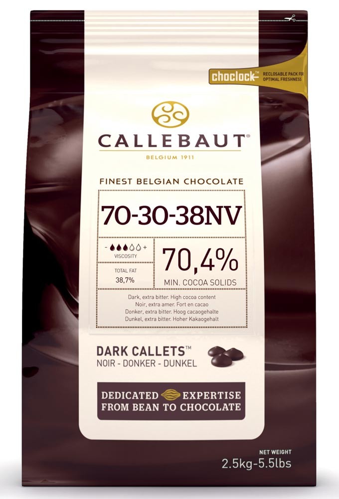 Callebaut - Dark Callets 70% - Chocolate 1 x 2500g