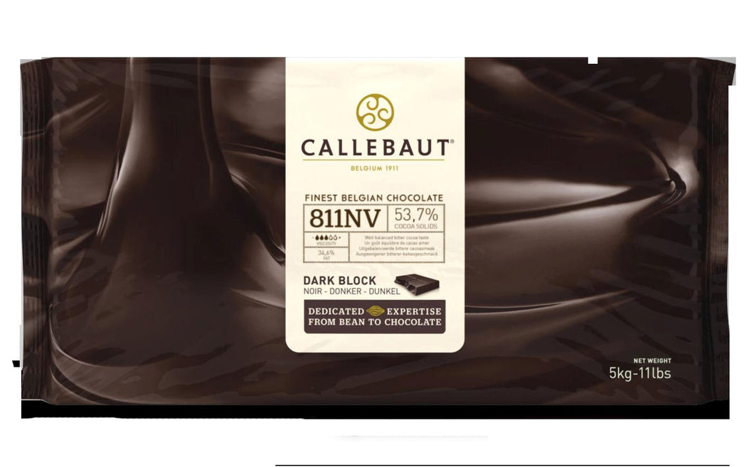 Callebaut - Dark Slab 53% - Chocolate 1 x 5000g