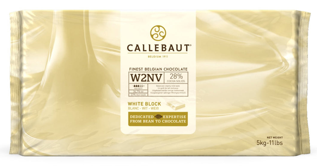 Callebaut - White Slab 28% - Chocolate 1 x 5000g