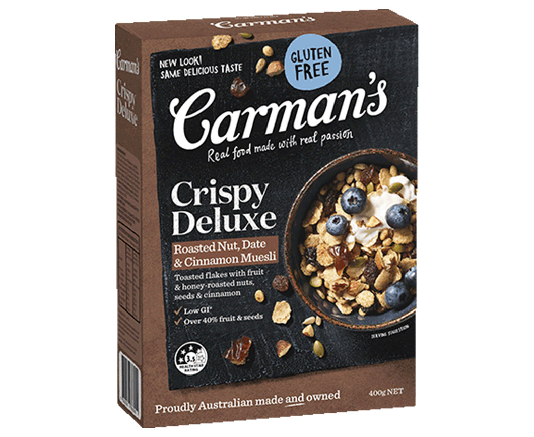 Carman’s - Crispy Deluxe Fruit & Nut Muesli 6 x 400g