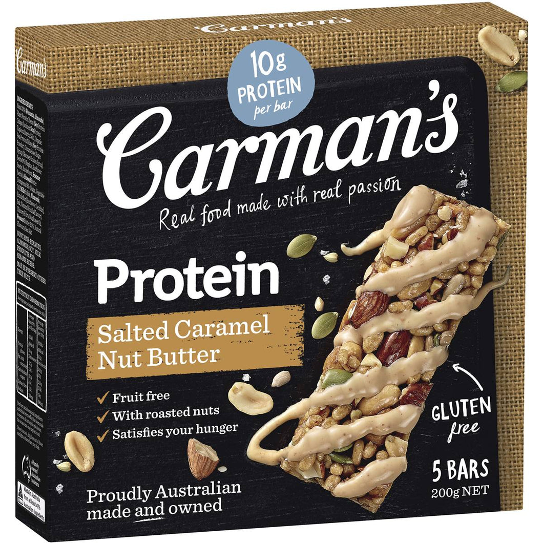 Carman’s - Protein Bar Salted Caramel 6 x 200g