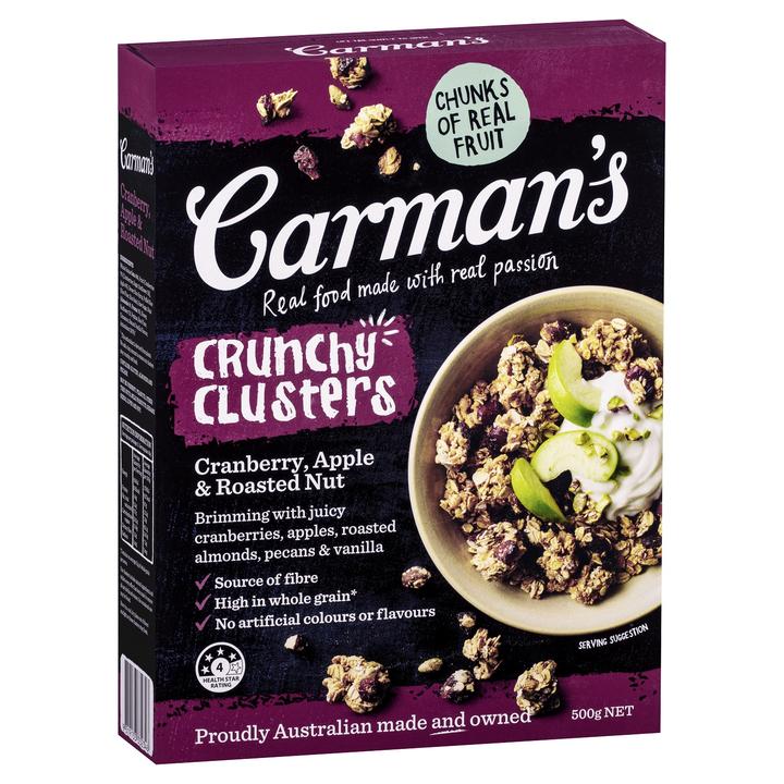 Carman’s - Cranberry, Apple & Roast Nut Clusters 5 x 500g