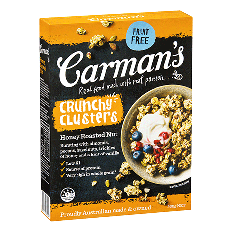 Carman’s - Honey Roasted Nut Clusters 5 x 500g