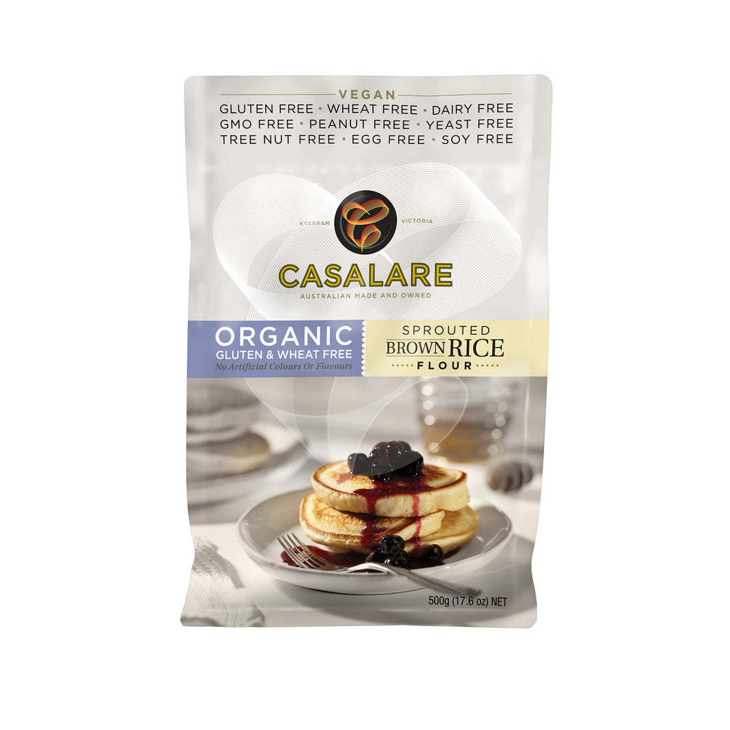 Casalare Flour - Organic Sprouted Brown Rice 6 x 500g