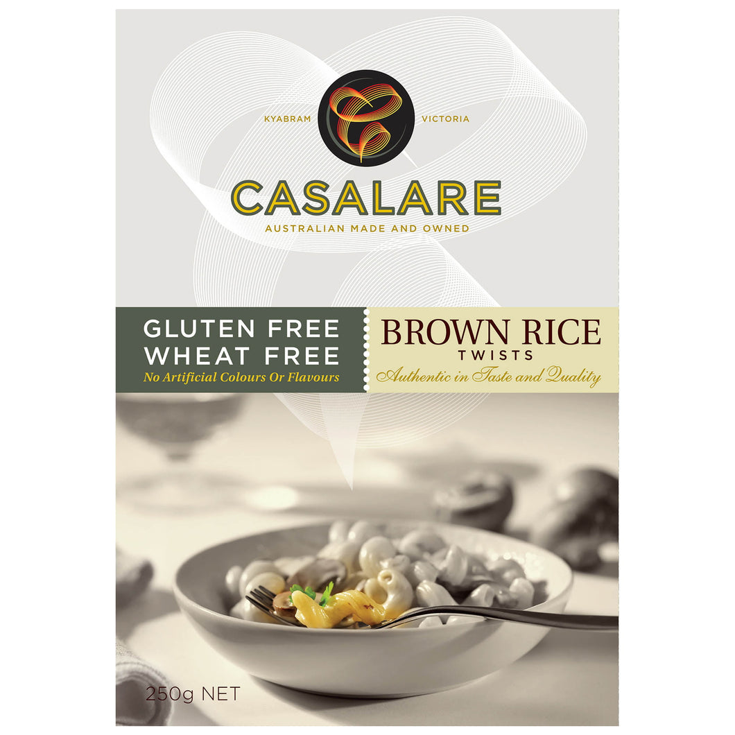 Casalare Pasta - Brown Rice Twists 6 x 250g