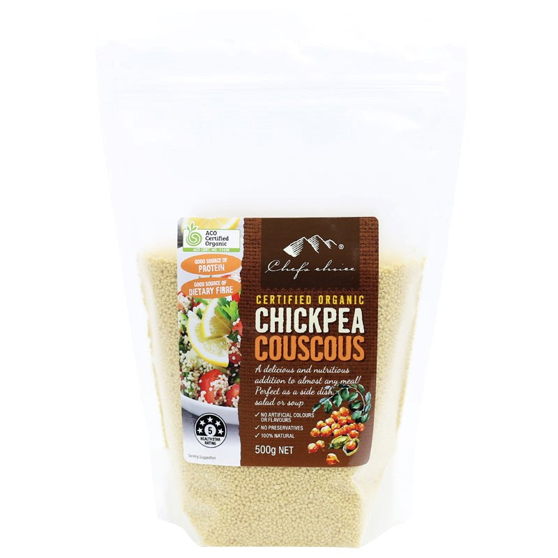 Chef's Choice - Organic Cous Cous - Chickpea (100% Italian) 10 x 500g